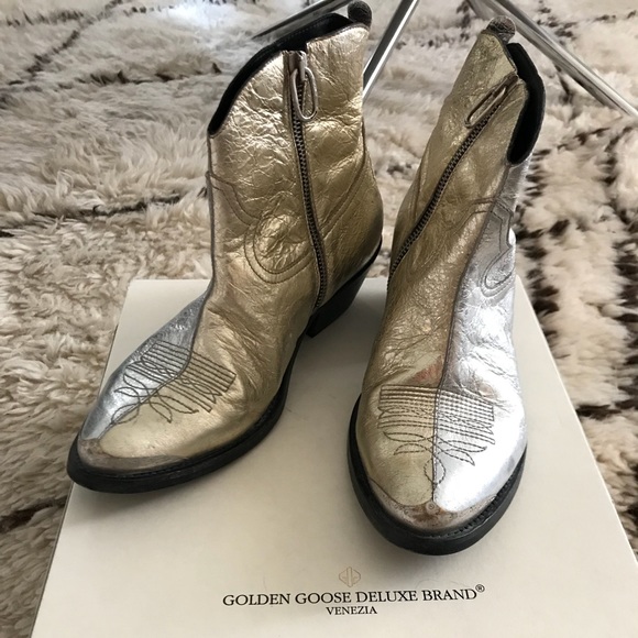 golden goose deluxe brand cowboy boots